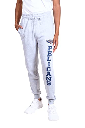 Ultra Game NBA Men's Soft Team Jogger Sweatpants, Heather Gray, X-Large