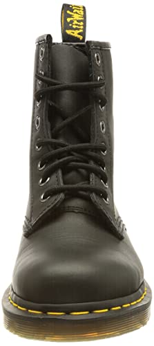 Dr. Martens Unisex 1460 8 Eye Boot, Black Greasy, 5 US Women/4 US Men