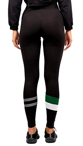 Ultra Game NBA Milwaukee Bucks Womens Leggings Perimeter Fitness Sport Yoga Pants, Black, Large