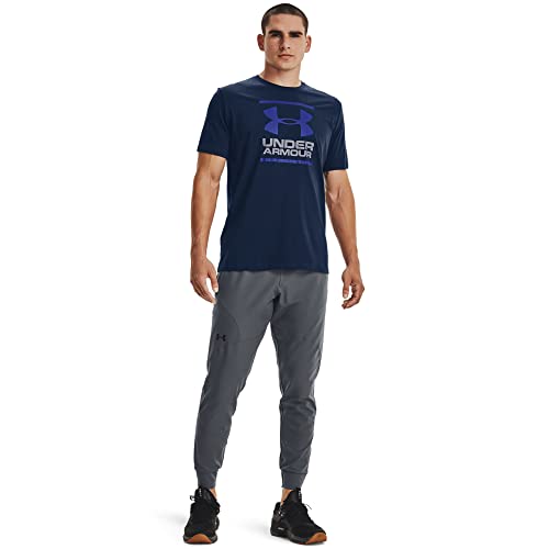 Under Armour mens Global Foundation Short-sleeve T-shirt , Academy Blue (408)/Royal Blue , Large