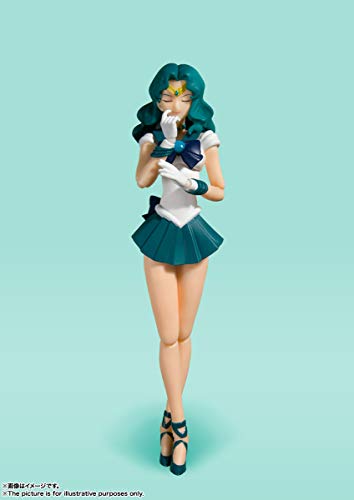 TAMASHII NATIONS Sailor Neptune-Animation Color Edition Pretty Guardian Sailor Moon, Bandai Spirits S.H.Figuarts (BAS61281)