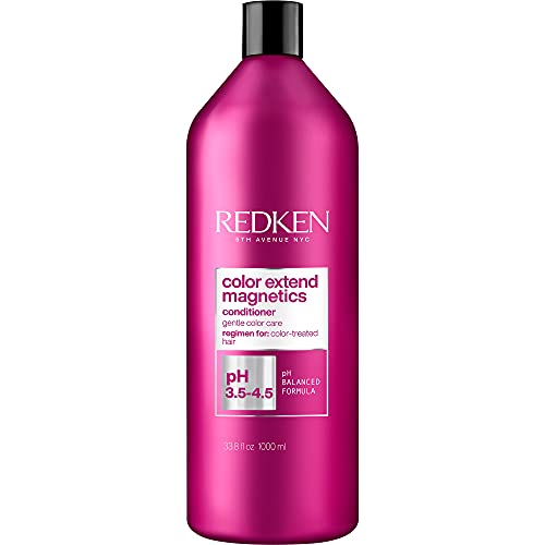 Redken Extend Magnetics Conditioner | For Color Treated Hair | Protects Color and Adds Shine | With Amino Acid | Sulfate Free | 33.8 Fl Oz