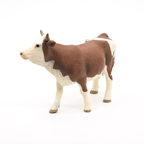 Papo -Hand-Painted - Figurine -Farmyard Friends -Simmental Cow -51133 - Collectible - for Children - Suitable for Boys and Girls - from 3 Years Old