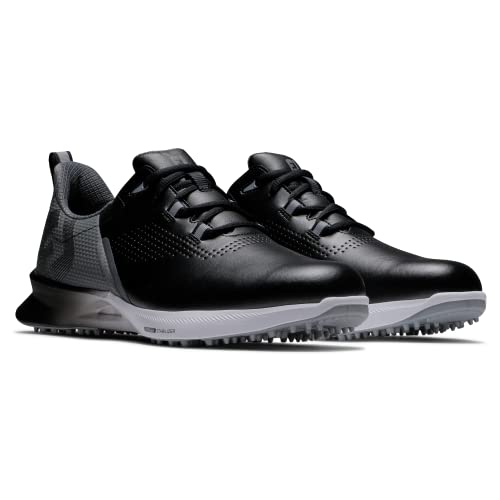 11.5 FootJoy Men's FJ Fuel Golf Shoe, Black/Charcoal