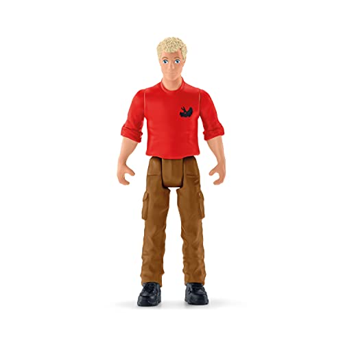 Schleich Dinosaurs, Dinosaur Toys for Kids, Tyrannosaurus Rex Attack 5-Piece Dino Set with T-Rex Toy, Ages 4+