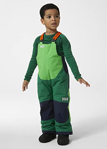 6 Helly-Hansen Kids Rider 2 Insulated Waterproof Windproof Breathable Bib Ski Pants, 486 Malachite