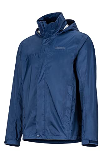 MARMOT Men's PreCip Eco Jacket | Breathable, Recycled, Waterproof | Arctic Navy, Medium