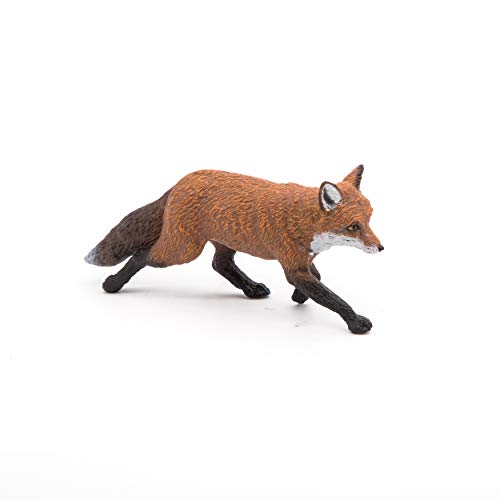 Papo -hand-painted - figurine -Wild animal kingdom - Fox -53020 -Collectible - For Children - Suitable for Boys and Girls- From 3 years old