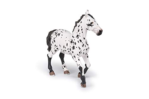 Papo - Hand-Painted - Figurine - Horses,Foals and Ponies - Black Appaloosa Horse Figure-51539 - Collectible - for Children - Suitable for Boys and Girls - from 3 Years Old