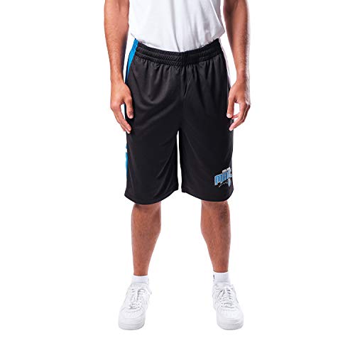 Ultra Game NBA Orlando Magic Mens Mesh Basketball Shorts, Black, Small