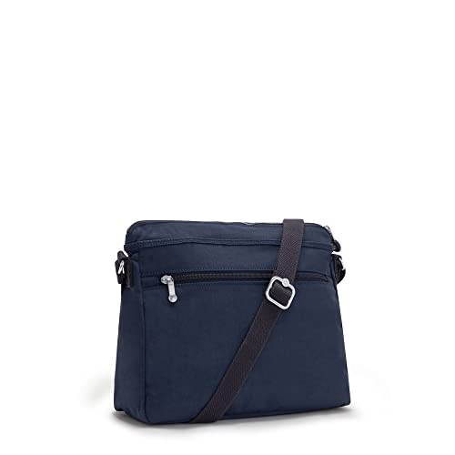 Kipling womens WomenÂ’s Aisling Bag, Lightweight Everyday Purse, Nylon Shoulder Crossbody Bag, Blue Bleu, 12 L x 8.87 H 4 D US