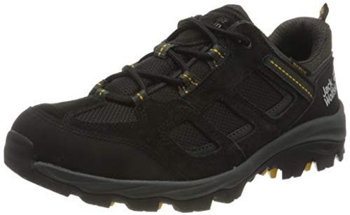 Jack Wolfskin Men's Vojo 3 Texapore Low M Hiking Boot, Black/Burly Yellow, 12