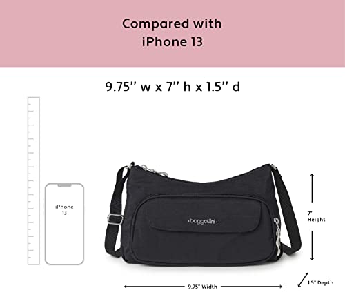 Baggallini Everyday Bag, Black/Sand, One Size