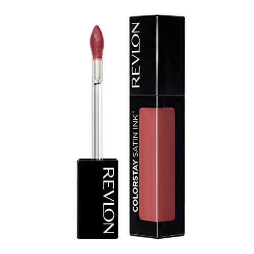Liquid Lipstick by Revlon, Lip Makeup, ColorStay Satin Ink, Longwear Rich Lip Colors, Formulated with Black Currant Seed Oil, 032 Lady Topaz, 0.17 Fl Oz