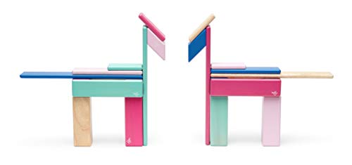 24 Piece Tegu Magnetic Wooden Block Set, Blossom, 1-99 years old