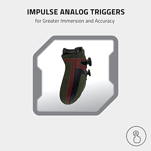 Razer Limited Edition Boba Fett Wireless Controller and Quick Charging Stand Bundle for Xbox Series X|S, Xbox One: Impulse Triggers - Textured Grips - 12hr Battery Life - Magnetic Secure Charging