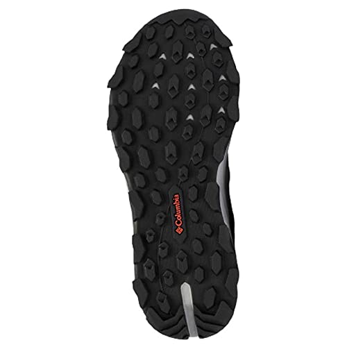 Columbia Men's Hatana Breathe Hiking Shoe, Titanium Grey Steel/Red Quartz, 11