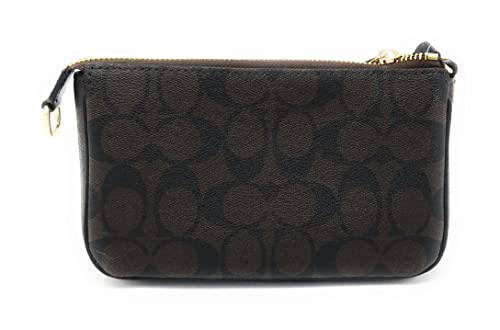 COACH Nolita 19 In Signature Canvas Bag Purse (Brown Black)