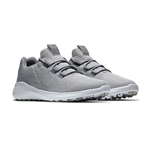FootJoy Men's Fj Flex Coastal Previous Season Style Golf Shoe, Grey/White, 9