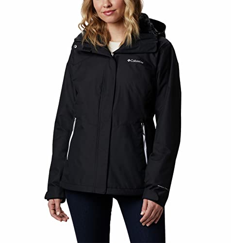 Columbia Women’s Bugaboo II Fleece Interchange Winter Jacket, Waterproof and Breathable, Black, Large