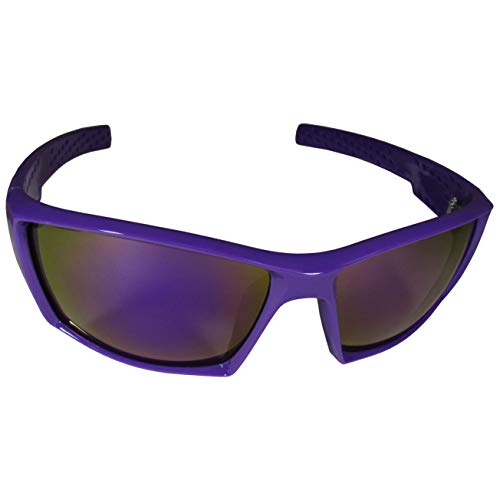 Siskiyou Sports NCAA LSU Tigers Unisex Edge Wrap Sunglass and Case Set, Team Colors, One Size