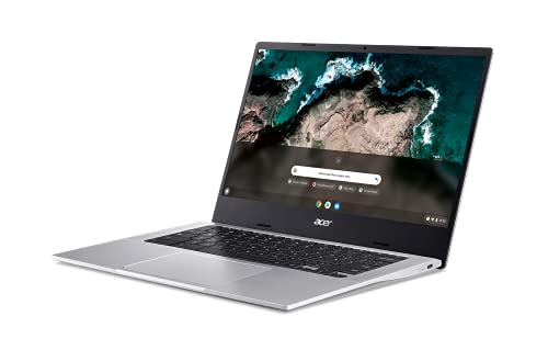 Acer Chromebook 514 Laptop | 14' FHD Touch | MediaTek Kompanio 828 Octa-Core Processor | 8GB RAM | 64GB eMMC | Wi-Fi 6 | Backlit KB | Chrome OS | Up to 15 Hours Battery Life | CB514-2HT-K0FZ, Silver