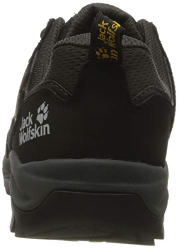Jack Wolfskin Men's Vojo 3 Texapore Low M Hiking Boot, Black/Burly Yellow, 12