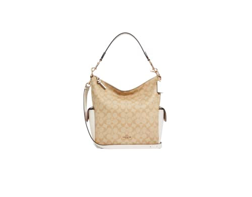 COACH Pennie Shoulder Bag (IM/Light Khaki/Chalk)