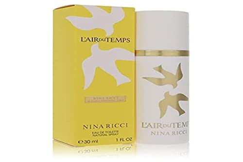 Nina Ricci L'Air Du Temps Perfume For Women - Floral Fragrance Mist - Opens With Notes Of Carnation And Aldehydes - Blended With Rose And Neroli - Long Lasting Scent - Eau De Toilette Spray - 1 Oz