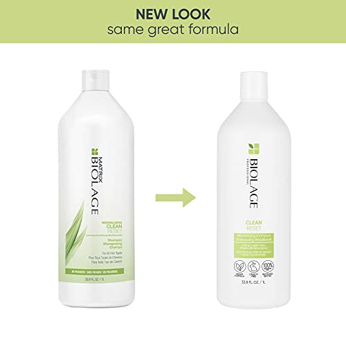 Biolage Normalizing Clean Reset Shampoo | Intense Cleansing Treatment To Remove Buildup | For All Hair Types | Paraben-Free | Vegan | 33.8 Fl. Oz