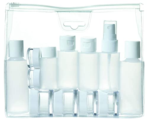 Conair Travel Sized Toiletries, TSA Approved Travel Bottles, Travel Sized Bottles by Travel Smart, 13 Piece Set