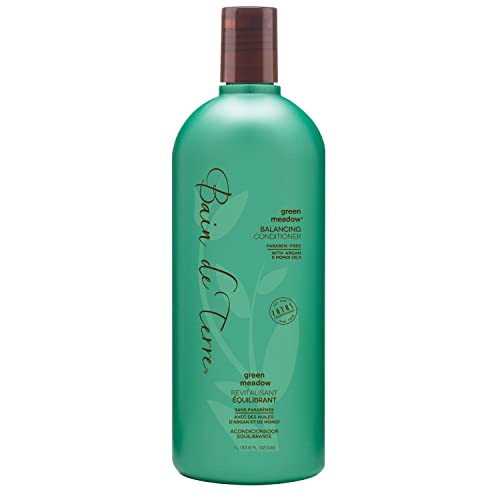 Bain de Terre Balancing Conditioner | Green Meadow | Normal to Oily Hair | Argan and Monoi Oils | Paraben Free | 33.8 Fl Oz
