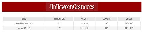 Fun World Baby Girls Toddler High Seas Buccaneer Costume, Maroon, Small US