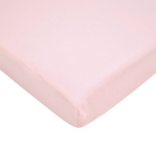American Baby Company 100% Natural Cotton Value Jersey Knit Fitted Pack N Play Playard Sheet, Pink, Soft Breathable, for Girls