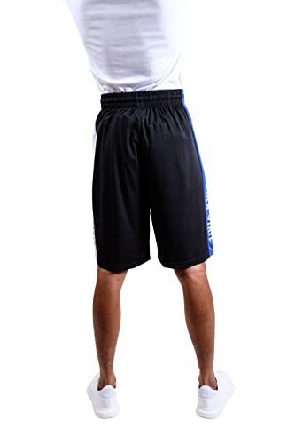 Ultra Game NBA Golden State Warriors Mens Mesh Basketball Shorts, Black, Small