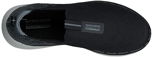 Skechers mens Gowalk 6 - Stretch Fit Slip-on Athletic Performance Walking Shoe, Black, 10 US