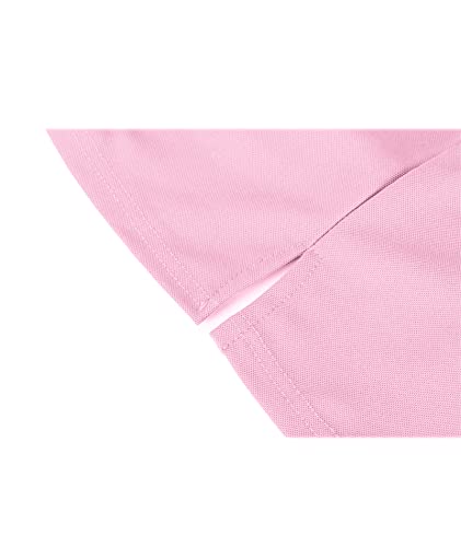 ZITY Mens Polo Shirt Short Sleeve Sports Golf Tennis T-Shirt 012-Pin L Pink