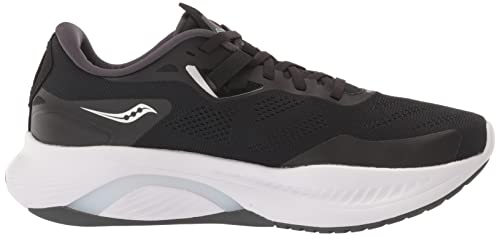 11 Saucony Men's Guide 15 Running Shoe, Black/White