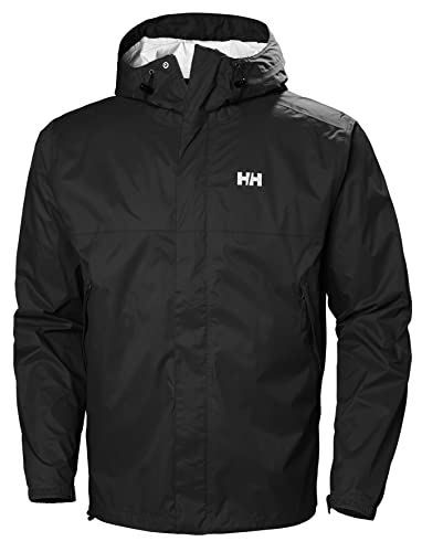Helly Hansen Men's Medium Loke Waterproof Windproof Breathable Rain Jacket, 990 Black