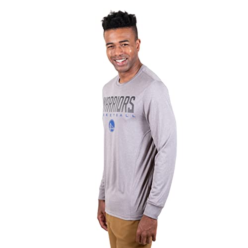 Ultra Game -NBA Men's Active Long Sleeve Pullover T-Shirt Heather Gray Medium