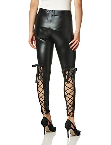 Rubie's womens Lace Wet Look Costume Leggings Party Supplies, Multicolor, One Size US