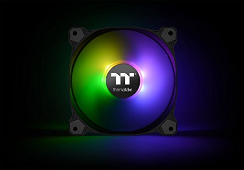 Thermaltake Pure Plus 12 RGB TT Premium Edition 120mm Software Enabled Circular 9 Controllable LEDs RGB PWM Case Radiator Fan 3Pack, TT RGB PLUS Software, AI Interactive Voice Control CL-F063-PL12SW-A