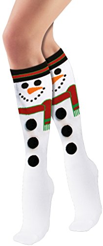Forum Novelties Women's Adult Christmas Socks, Snowman, One Size