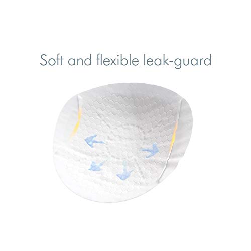 Medela Safe and Dry Ultra Thin Disposable Nursing Pads, 30 Count Breast Pads for Breastfeeding, Leakproof Design, Slender and Contoured for Optimal Fit and Discretion