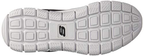 Skechers mens Track Scloric Oxford, Black/Red, 6.5 US