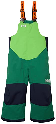 4 Helly-Hansen Kids Rider 2 Insulated Waterproof Windproof Breathable Bib Ski Pants, 486 Malachite