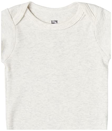 Hudson Baby Unisex Baby Cotton Bodysuits Heather Gray, 12-18 Months