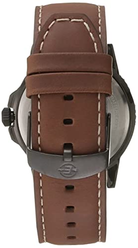 Timex Men's T49990 Expedition Rugged Metal Brown/Natural Leather Strap Watch