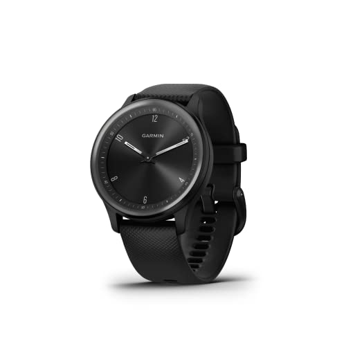 Garmin vivomove Sport, Hybrid Smartwatch, Health and Wellness Features, Touchscreen, Black