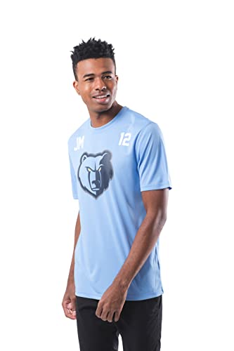 Ultra Game NBA Memphis Grizzlies - Ja Morant Mens Active Tee Shirt, Team Color, Large